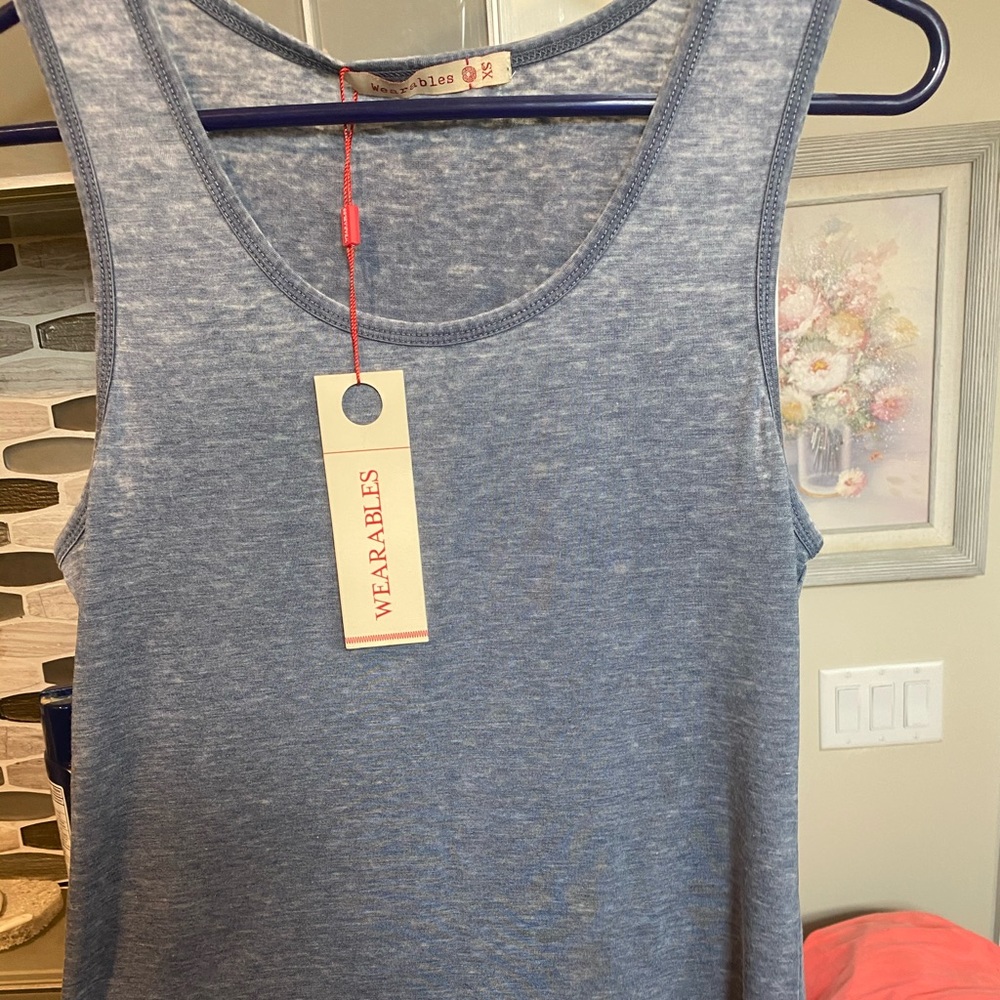 Wearables burn out tank top. NWT